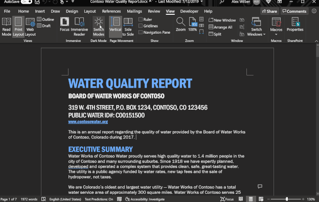 Microsoft is testing dark mode for Word