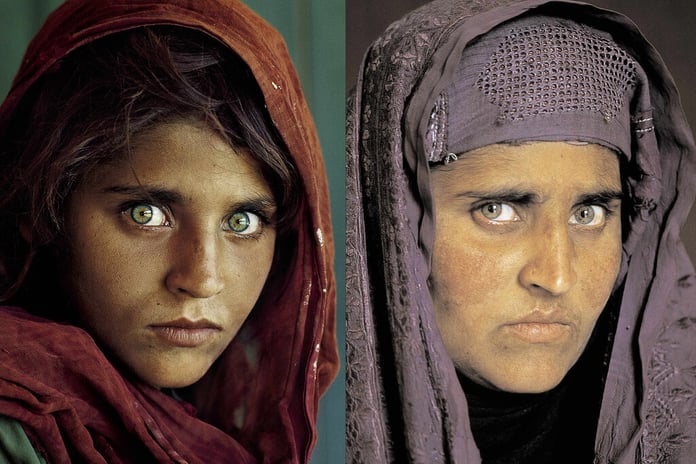 Sharbat Gula,Afghan Girl IN ITALY