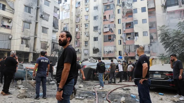 civil defence member, journalist and many injured in Israeli airstrike in Beirut