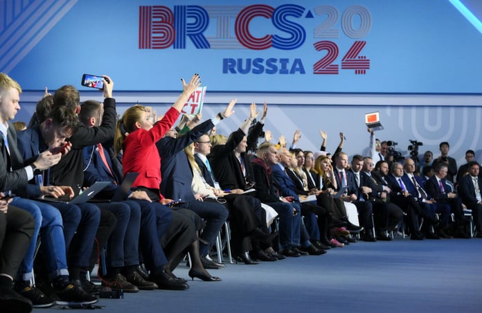 Press conference with President of Russia Vladimir Putin in BRICS summit Kazan Russia