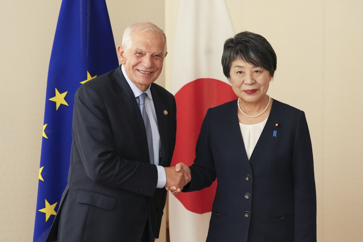 Josep Borrell and Yoko Kamikawa