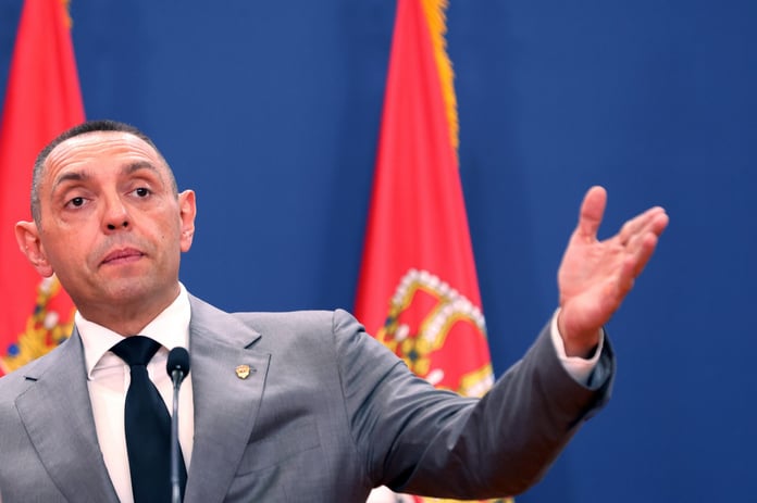 Serbian Interior Minister Aleksandar Vulin