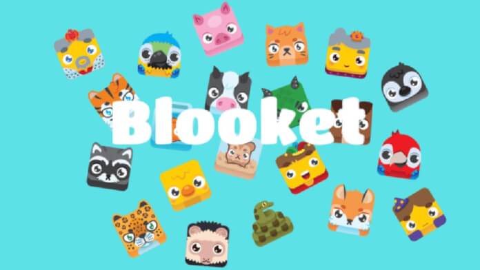 Teacher and students using Blooket gamified learning platform in classroom on laptops and tablets – Blooket guide 2025