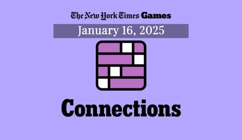 NYT Connections Game: Hints and Answers for January 16, 2025