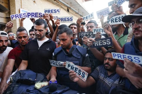 Gaza genocide famine AFP journalists starving