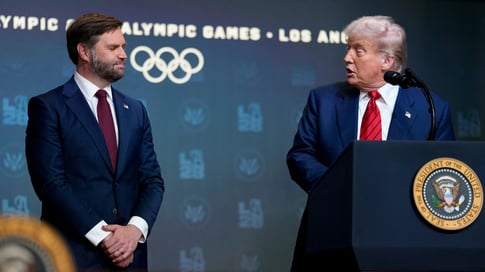 trump and jd vance at a MAGA rally