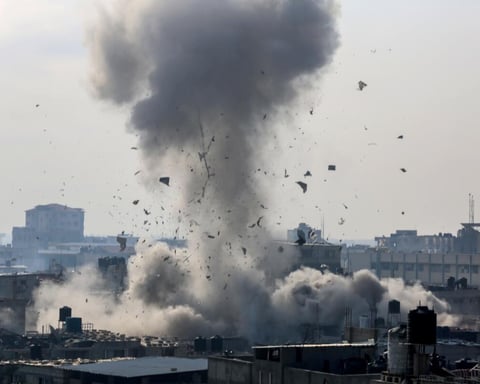 Smoke and destruction in Doha following Israeli strike condemned as criminal act