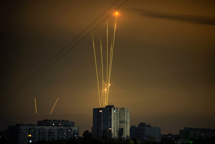 Smoke rises on Kyiv’s skyline as residents brace for rotating power cuts