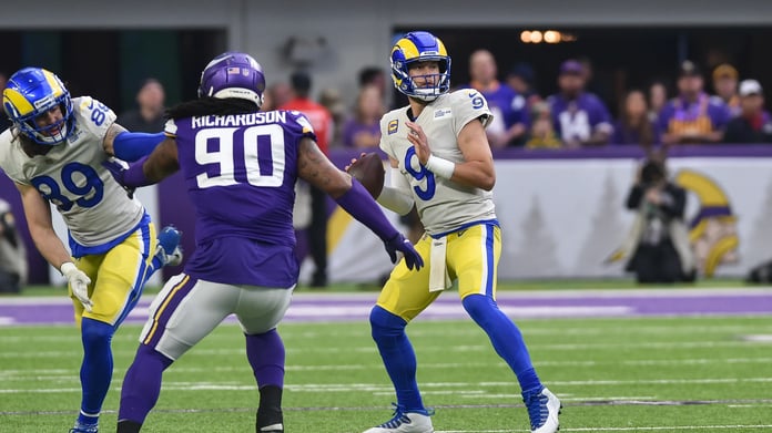 Minnesota Vikings vs Los Angeles Rams, match player stats, Wild Card 2025, Vikings, Rams