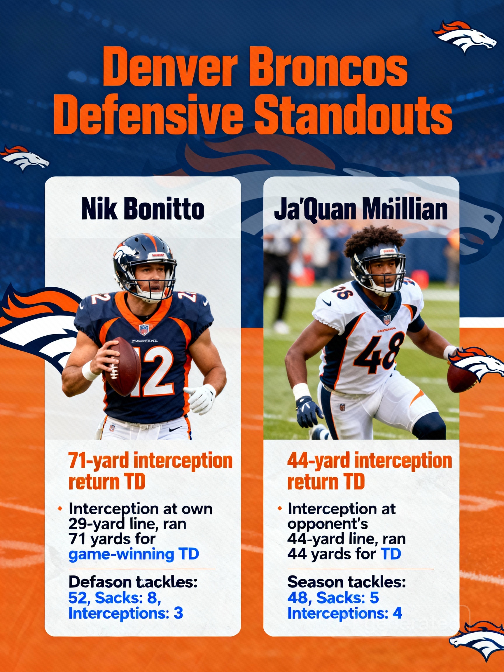 Denver Broncos defensive standout Denver Broncos defensive standout