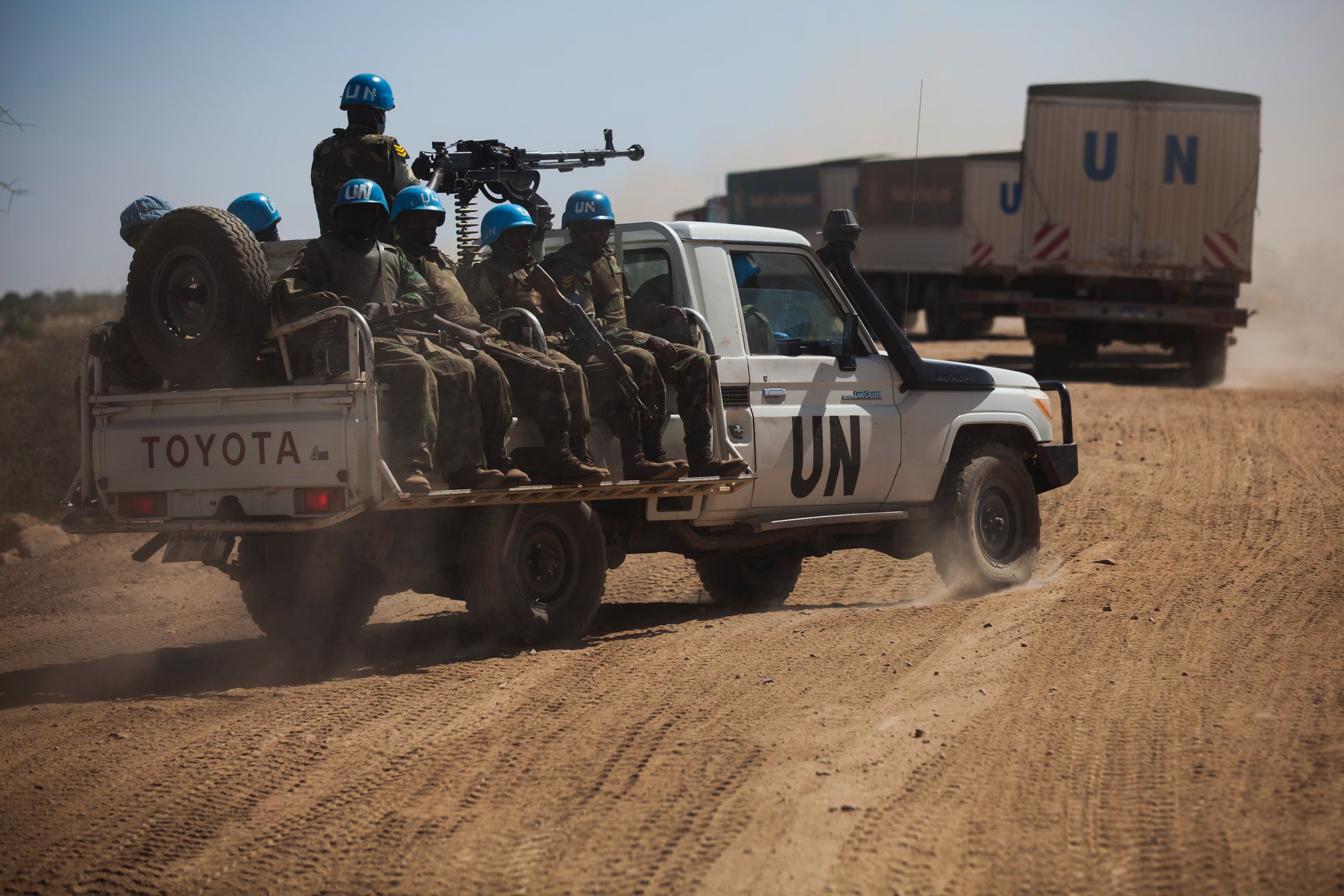 UN Humanitarian Aid Convoy in Sudan 2025 United Nations aid convoy delivering food and medical supplies in conflict zones of Sudan 2025