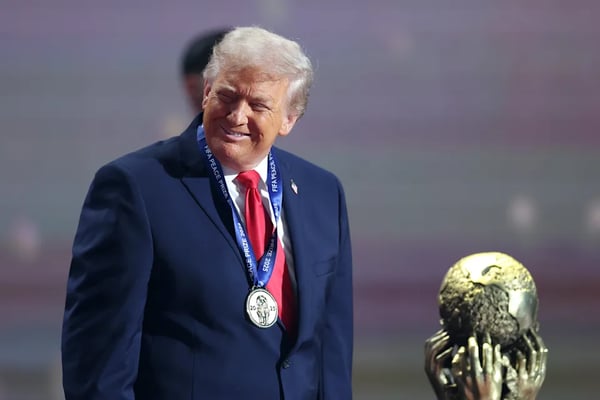 President Trump receives FIFA Peace Prize at 2026 World Cup draw Kennedy Center