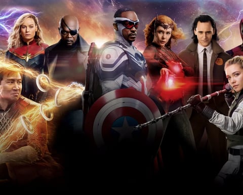 Collection of Disney, Marvel, Pixar and Star Wars characters including Mickey Mouse, Iron Man, and Darth Vader available on OpenAI Sora platform