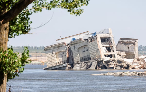 Floodwaters from Russian strike on Pechenihy Reservoir dam threaten Kharkiv