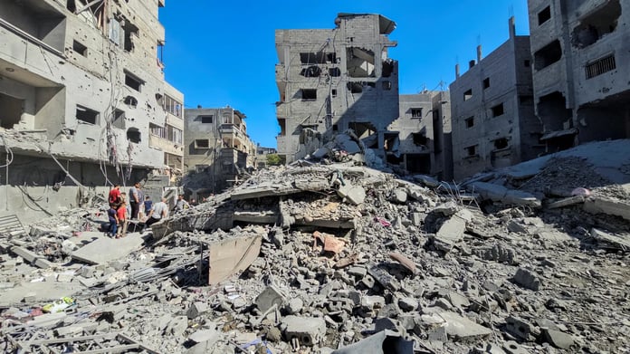 Gaza after Israeli assault shows widespread destruction in Beit Hanoon
