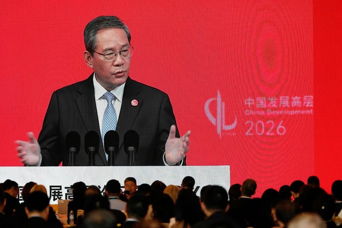 Li Qiang speaks at China Development Forum 2026 as China challenges US and EU economic pressure