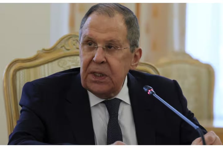 Sergey Lavrov speaking as Russian oil tankers sail despite US sanctions