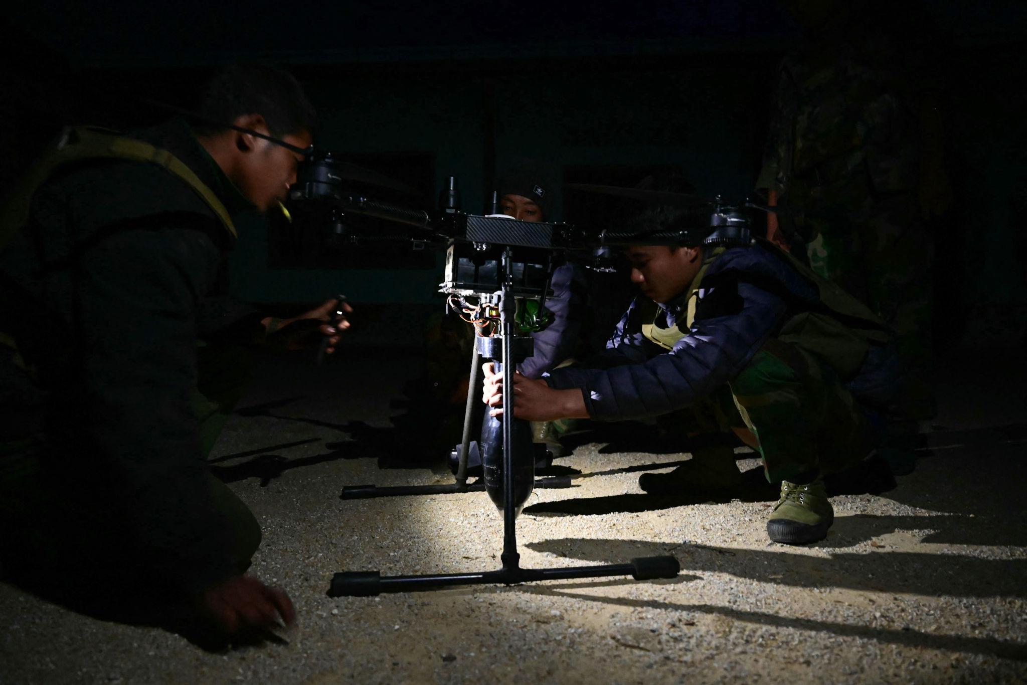 Myanmar insurgent groups using drones in civil war conflict