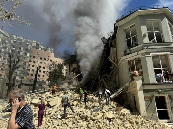 Russia Ukraine War maternity hospital strike in Odesa after drone attack