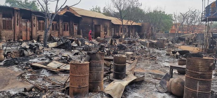 Sudan civil war drone strike destroys hospital in Darfur killing dozens