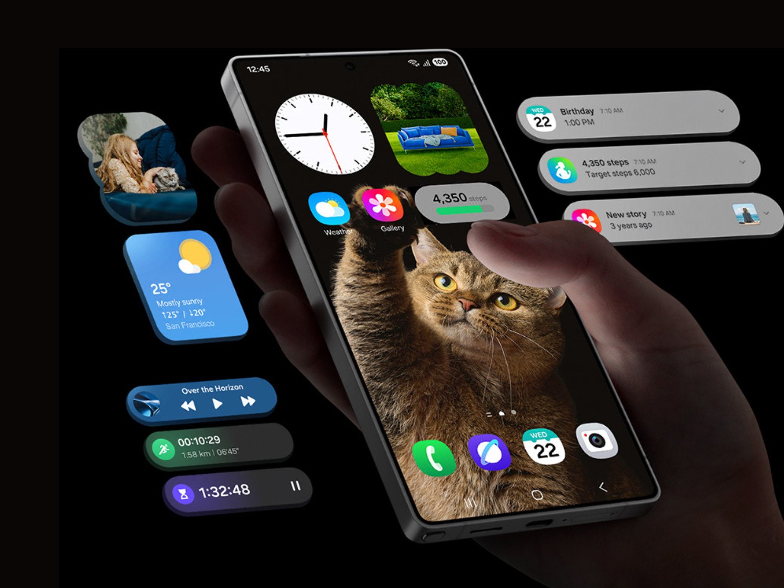 Android 17 interface on Pixel device showing new features and design
