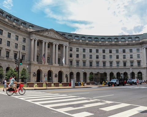 EPA headquarters in Washington amid controversy over $20 billion climate funding and Project Veritas gold bars video