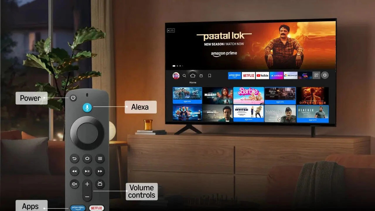 Vega OS App Store on Fire TV Fire TV Vega OS app store interface without sideloading options