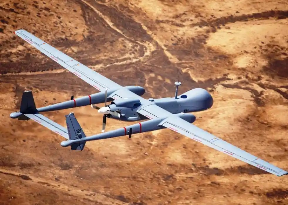 Heron TP Drone Germany Israel Gaza War Heron TP military drone linked to German-Israeli defense cooperation during the Gaza war
