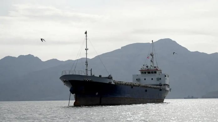 US naval ships patrol Strait of Hormuz during Iran blockade crisis