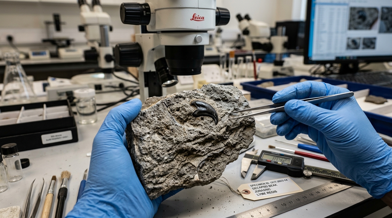 Fossilized beak of ancient octopus species from Cretaceous period