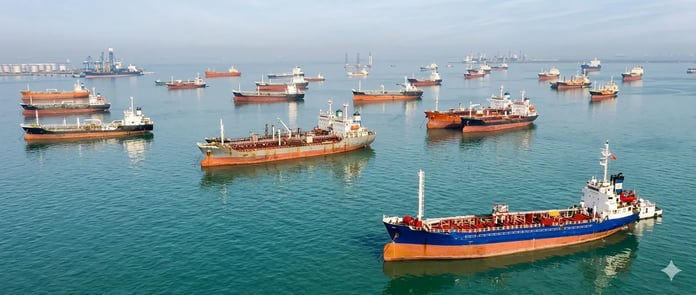 Oil tankers stranded near Strait of Hormuz during global supply crisis