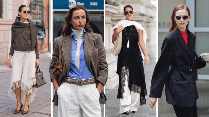 Spring 2026 fashion layering outfit with elevated basics and neutral tones