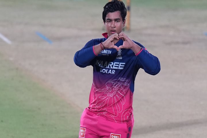 Vaibhav Sooryavanshi celebrates 103 off 37 balls for Rajasthan Royals in IPL 2026