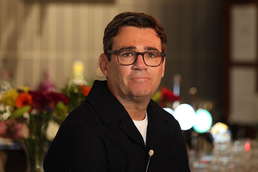 Greater Manchester Mayor Andy Burnham at a public event as he prepares to stand in the Makerfield by-election and challenge Keir Starmer for the Labour leadership