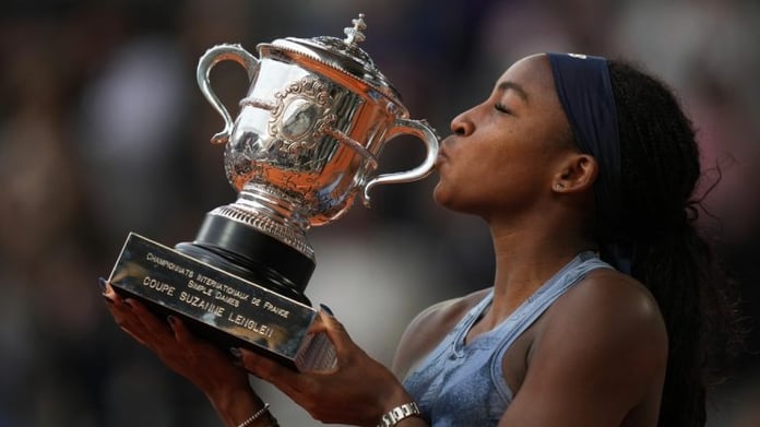 Aryna Sabalenka Novak Djokovic and Coco Gauff during French Open prize money controversy in 2026
