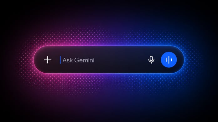 Android phone displaying Gemini AI-generated widgets and generative UI home screen