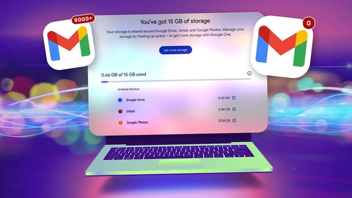 Google account signup showing 5GB storage limit without phone number