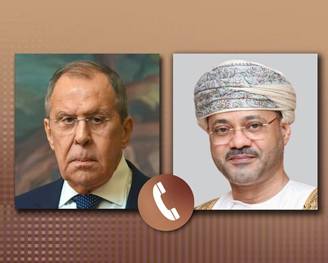 Russian Foreign Minister Sergey Lavrov and Omani Foreign Minister Badr Albusaidi discuss Persian Gulf tensions and the Strait of Hormuz crisis