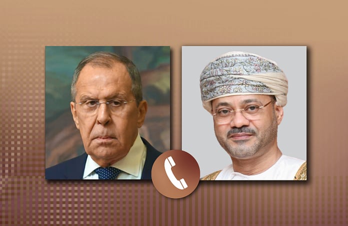 Russian Foreign Minister Sergey Lavrov and Omani Foreign Minister Badr Albusaidi discuss Persian Gulf tensions and the Strait of Hormuz crisis