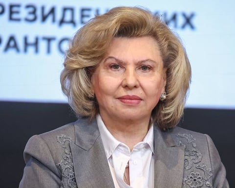 Russian President Vladimir Putin meets Human Rights Commissioner Tatyana Moskalkova in Moscow to discuss Russia-Ukraine family reunification efforts