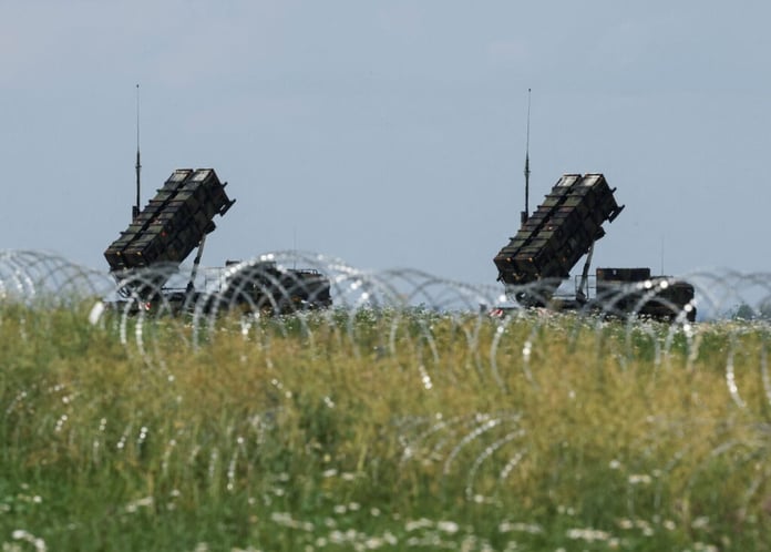 Russian air defense systems intercept Ukrainian drones during a massive aerial attack over Russian territory