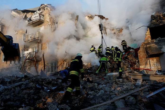 Russian missile and drone strikes hit Ukraine overnight as Europe fears wider escalation