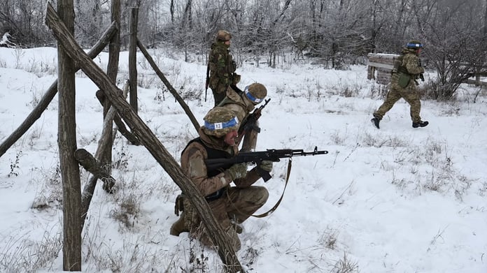 Russian troops during frontline operations in Ukraine’s Zaporizhzhia region