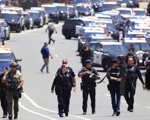 Police respond outside Islamic Center of San Diego after deadly mosque shooting