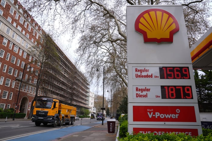 Shell headquarters in London as global oil markets react to Iran conflict