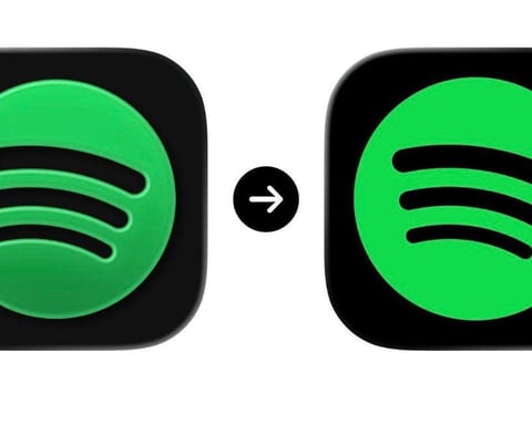 Spotify disco-ball app icon displayed on iPhone during backlash controversy