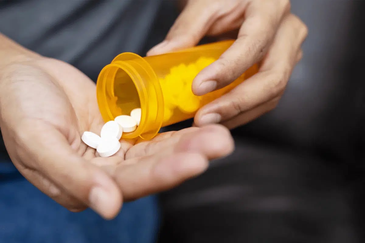 SSRIs and Antidepressant Prescriptions in Clinical Care SSRIs antidepressant prescription bottles in a clinical pharmacy setting