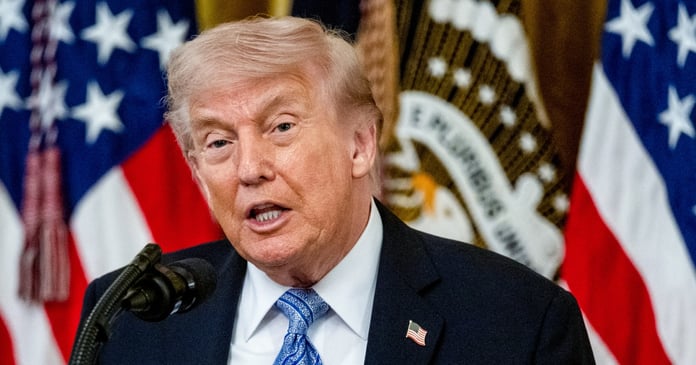 President Donald Trump in the Oval Office of the White House, Washington, May 2026