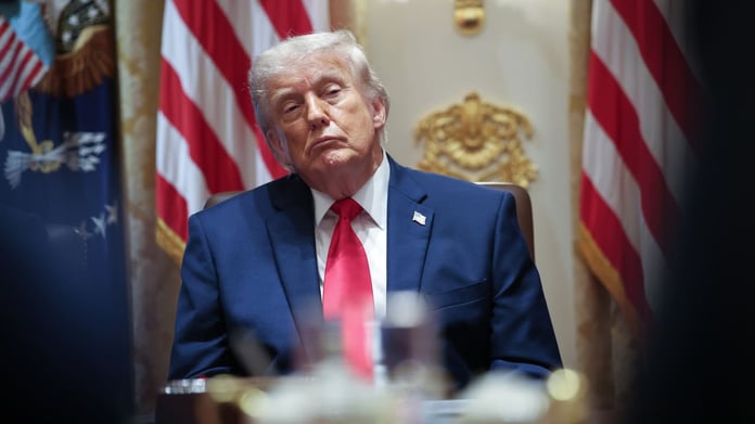 US President Donald Trump in Situation Room discussing Iran naval blockade deal May 2026