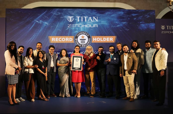 Titan Watches sets Guinness Book of World Records with Zero Hour 500M Professional Diver's Automatic Watch